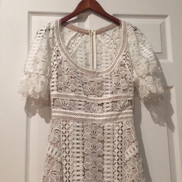 SOLD NWT self-portrait floral guipure lace midi - Picture 3 of 8